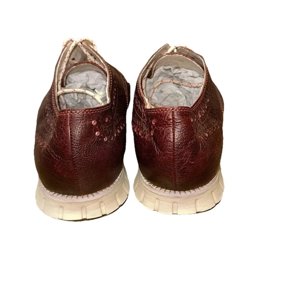 Cole Haan ZEROGRAND Remastered Wingtip Oxford Chocolate Men's 11.5M Worn 1X $220